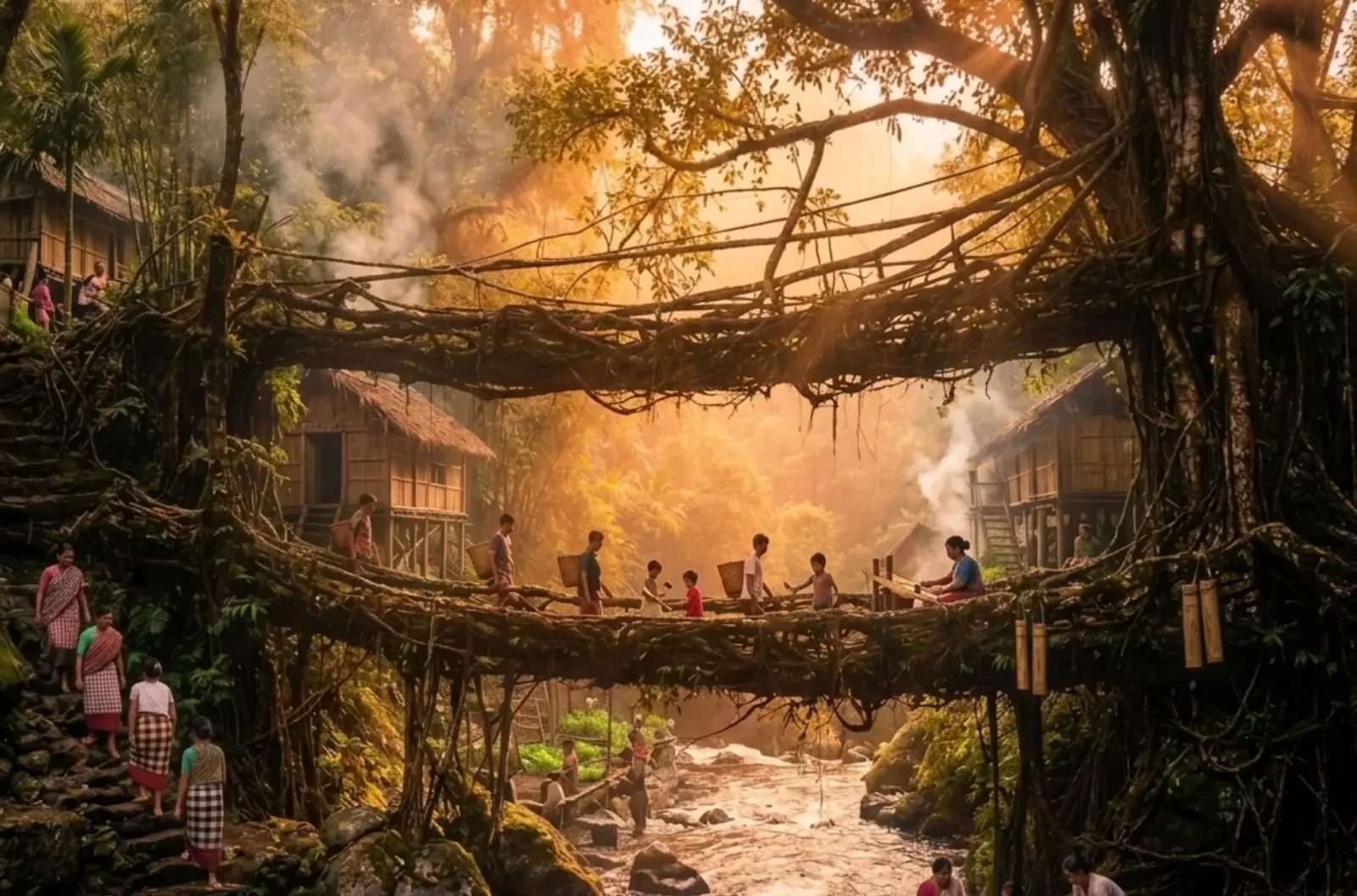Living Root Bridge Adventure – Meghalaya Trekking & Nature Expedition